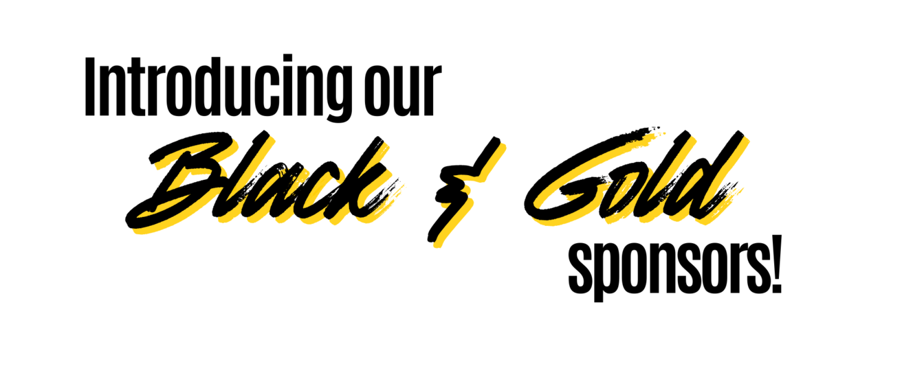 black and gold sponsors