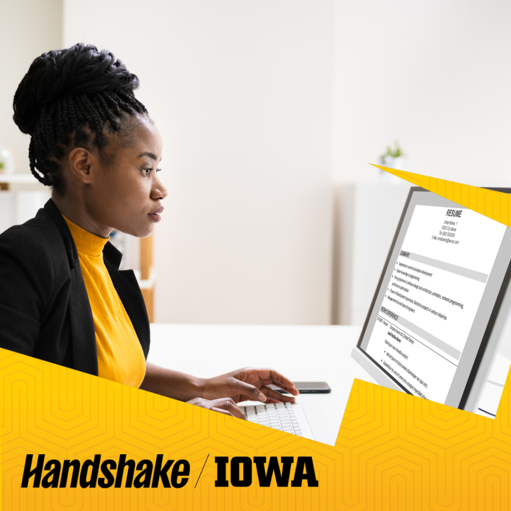 Handshake update Resume Undergraduate Program Update